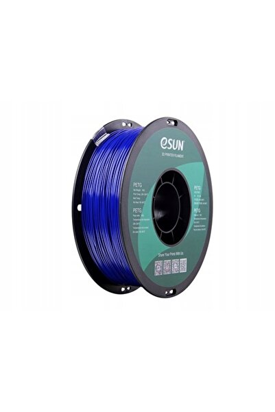 eSun Filament PETG albastru solid, bobină de hârtie, 1.75mm
