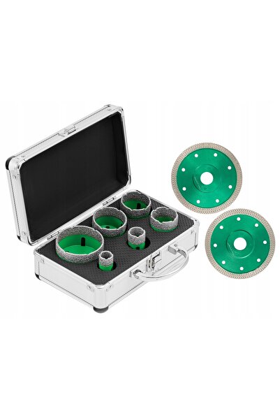NO BRAND Burghie diamantate pentru gresie 20-68 mm M14 + 2x Disc 125 mm 8 găuri