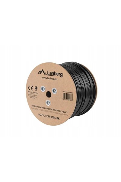 Lanberg Cablu de rețea LAN UTP cat-5E 305m cupru negru