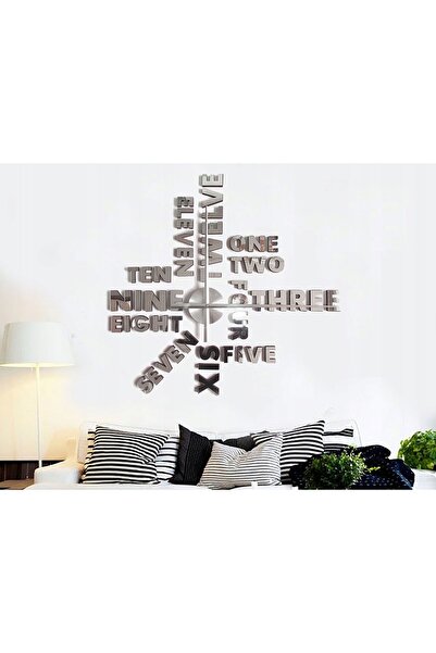 NO BRAND CLEOART DESIGN CEAS DE PERETE CU OGLINDĂ, AUTOADEZIV, MECANISM 3D DI...