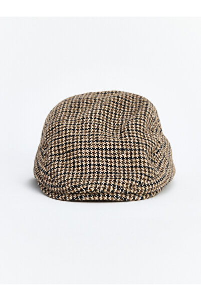 LC Waikiki Two Mt Shop Quality Lcw Accessories Brown Plaid Women's Cap