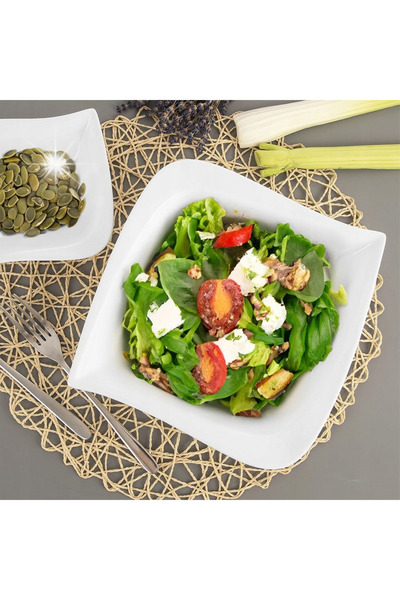 ARTEMİSPAK Bol pătrat pentru salate, destinat servirii salatelor și a altor p...