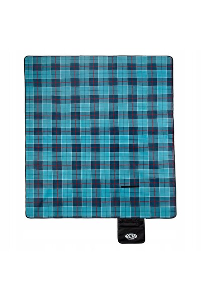 NILS CAMP Pătură de picnic 250x200 NC8002 albastru cu carouri