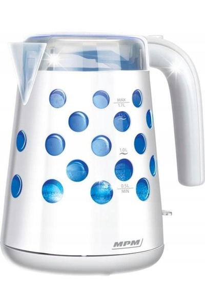 MPM Fierbător electric mcz-86 1,7 L 2200 W alb
