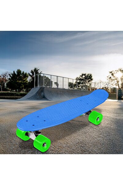 MAXSELL SKATEBOARD PENTRU COPII, TIP FISHBOARD, PLACĂ SOLIDĂ, 56 CM, CADOU DE...