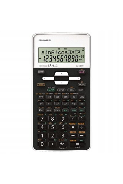 Sharp Calculator școlar științific, 273 de funcții, matematic, 10 cifre, 2 linii