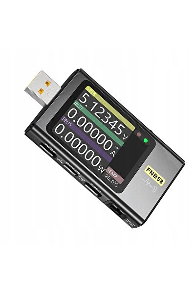 FNIRSI FNB58 Contor multifuncțional de tensiune și curent USB Type-C fără Blu...