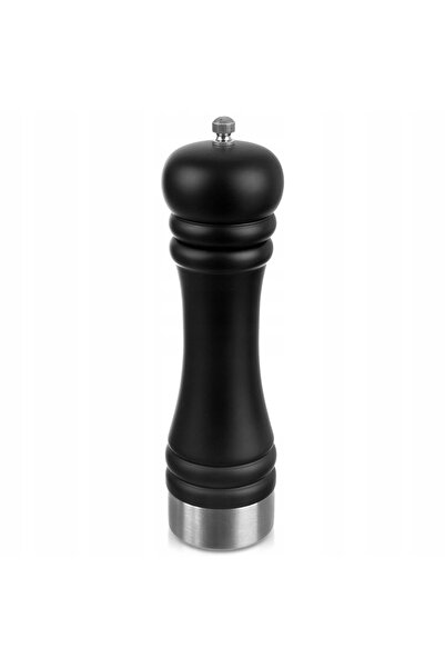 ARTEMİSPAK Râșniță din lemn pentru condimente, piper, sare, negru, 21,5 cm