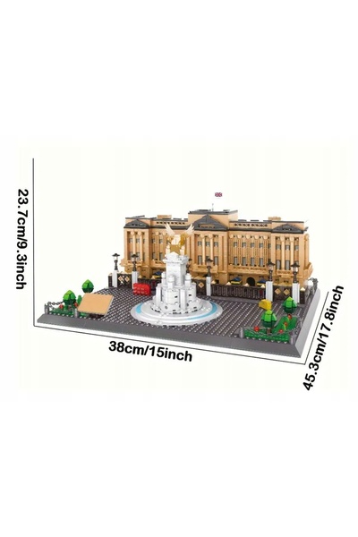COİLTEK Set de blocuri de construcție, 1695 piese, pentru copii, Palatul Buck...