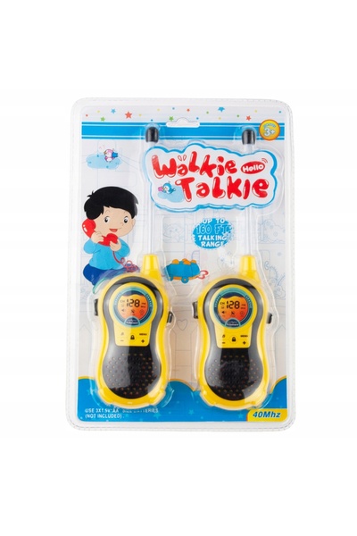 Martom Set walkie-talkie radio cu unde scurte pentru copii, 2 bucăți, lanternă