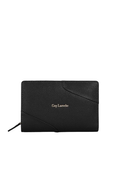 Guy Laroche Μικρό Δερμάτινο Γυναικείο Πορτοφόλι με RFID Μαύρο 24813