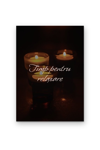 OEM Poster Carton 250g A4 Timp pentru relaxare, Design Motivational, A4