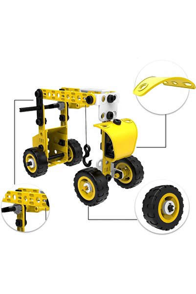 Doris Set cadou 8 în 1: Blocuri de construcție educative creative cu vehicule...