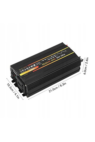 NO BRAND Invertor sinusoidal de 500 W, conectat la rețea, de la 22–56 V c.c. ...