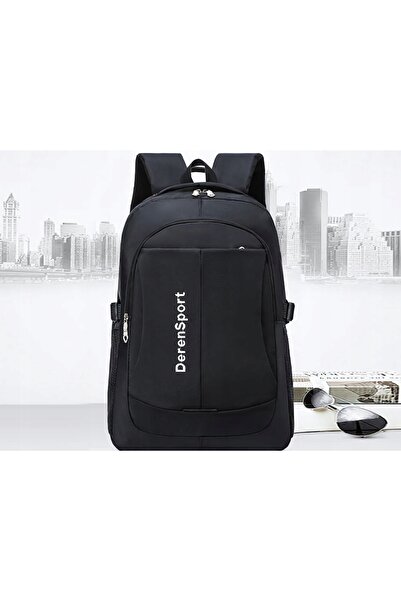 NO BRAND Rucsac municipal școlar sportiv pentru tineret, 10L, negru, 2 compar...