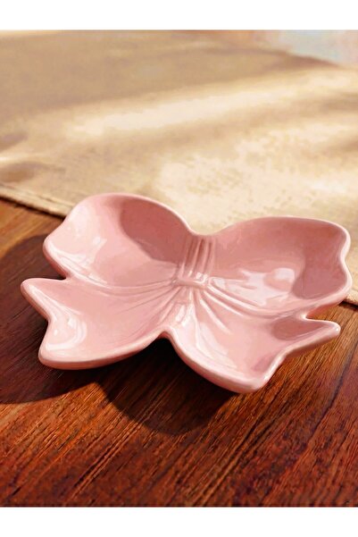 LC Waikiki Ceramic Pink Bowl with Bow Figure - 14 cm
