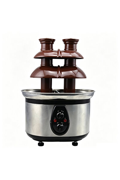 ALSAIF ELEC Double Tower Commercial Chocolate Fountain, 2-Tier Stainless Stee...
