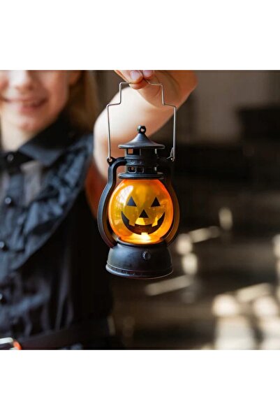 PartyPal Felinar Lampă Lumină LED Decorațiune de Halloween Ornament Dovleac L...