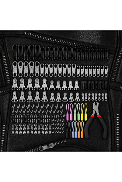 NO BRAND 211 Set de unelte de mână pentru glisoare, pentru repararea fermoare...