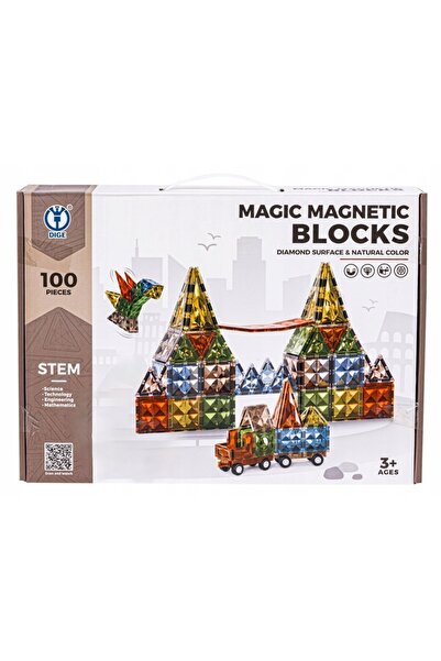 Doris Blocuri magnetice auto, jucării educative de construcție, puzzle 3D pen...