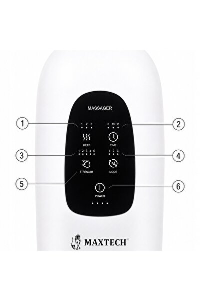 MaxTech Aparat de masaj electric fără fir pentru mâini, cu presiune și încălzire