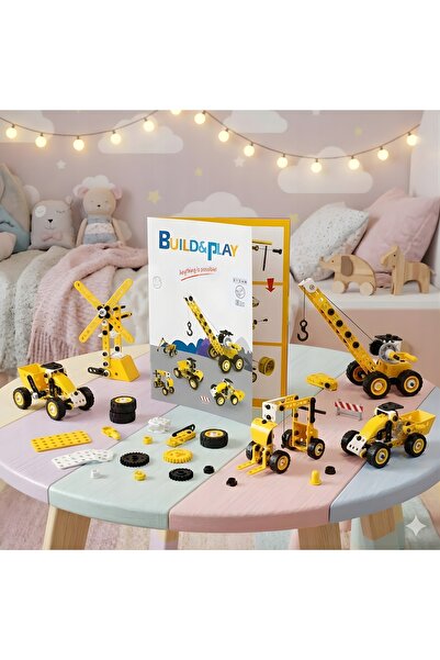 DexXer Set de construcție educativ creativ cu vehicule 8 în 1, cadou