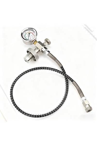 NO BRAND Adaptor DRYHTEN DIN G5/8 stație de umplere HPA 310 bar furtun 1m oțe...
