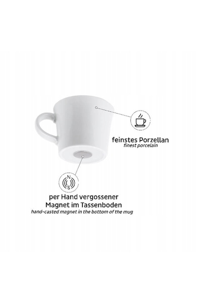 Silwy 2 CĂNI MAGNETICE pentru ESPRESSO 70 ml cu BAZE NANO