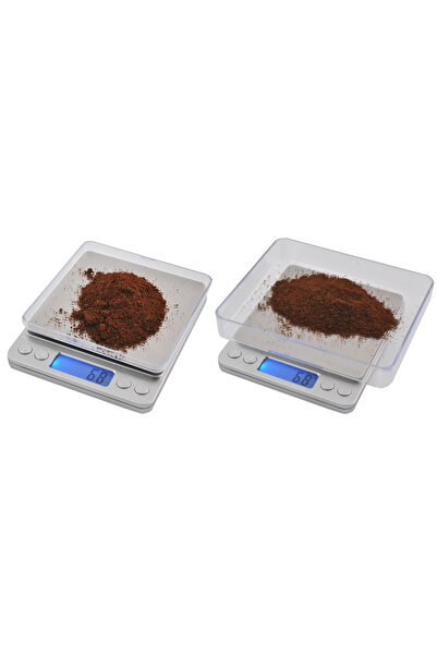 NO BRAND Cântar electronic de precizie pentru bucătărie cu LCD, 2 kg, 0,1 g, ...