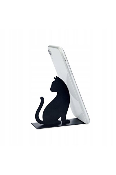 Balvi Suport telefon Pisică Neagră Cadou pentru Iubitorii de Pisici