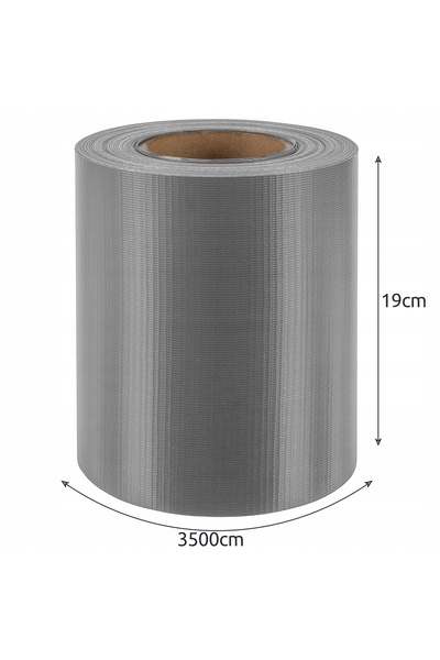 ISO TRADE Bandă de gardă 19cmx35m 450g/m2 gri 23697