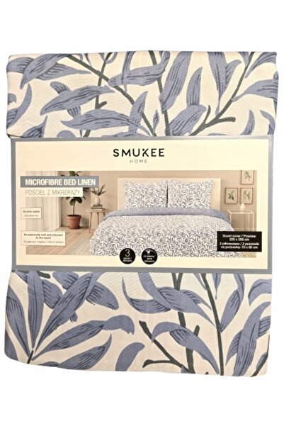 SMUKEE HOME Set de lenjerie de pat din microfibră Smukee: plapumă 220 cm x 20...