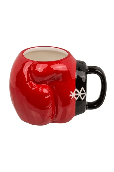 NO BRAND Cana ceramică mare în formă de mănușă de box, 620 ml, cadou pentru f...