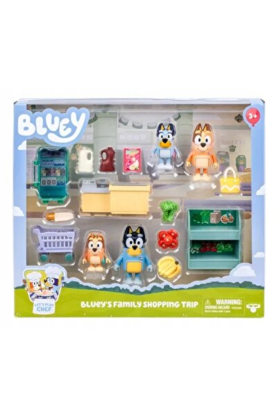 bluey Set de figurine Moose Toys Market pentru excursie de cumpărături în fam...