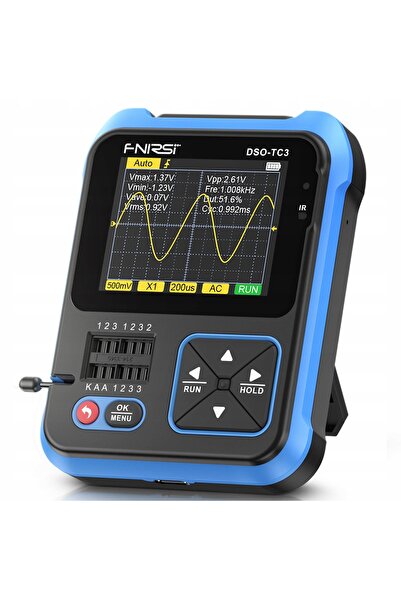 FNIRSI DSO-TC3 Osciloscop Portabil 3 în 1 Tester de Tranzistori Generator LCR