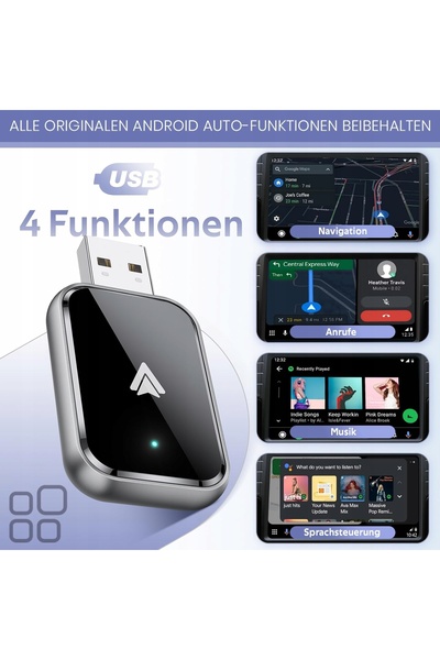 NO BRAND Adaptor wireless AIZEO CarPlay pentru conversia sistemului de fabrică
