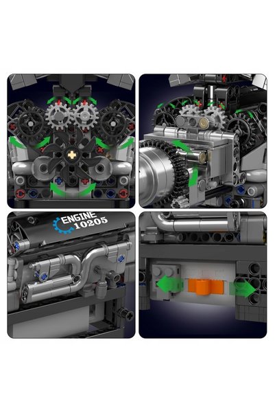COİLTEK SET DE CUBURI DE CONSTRUCȚIE 733 EL. ELEMENTE MOTOR ROLLS-ROYCE V12 B...