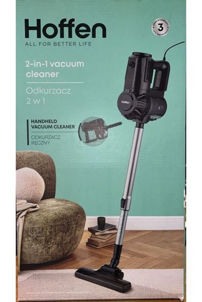HOFFEN Aspirator vertical portabil cu fir, fără sac, SVC-6427, negru, 600W
