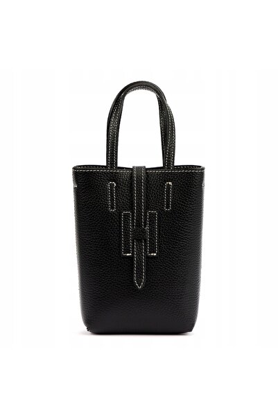 NO BRAND Geantă din piele elegantă LUKA DOLLARO neagră