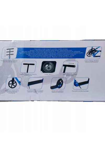 Wss Playground Trotinetă pliabilă de oraș, reglabilă, ABEC-9, 100 kg, gri, mare
