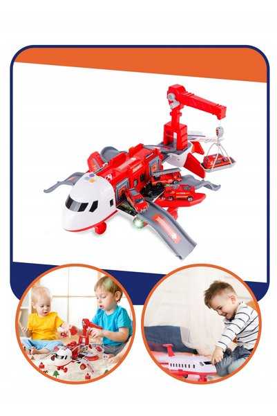 NO BRAND MEGA SET AVION DE POMPE ȘI PORNITURĂ, MACARĂ DE 65CM, MAȘINĂ, EFECTE...