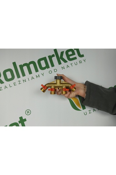 Bradas Distribuitor cu 4 căi cu robinete, din alamă, adaptor GZ 3/4, robinete...