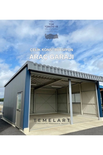 Çelik konstrüksiyon araç garajı