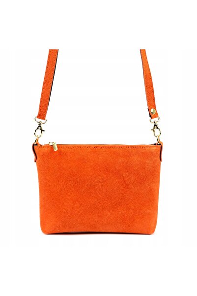 Vera Pelle Geantă de damă mică din piele întoarsă, tip crossbody, LUKA, porto...