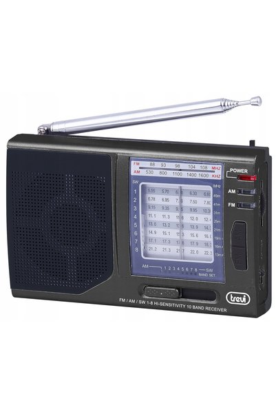 Trevi Radio portabil FM-AM-SW 1-SW 2 alimentat cu baterii