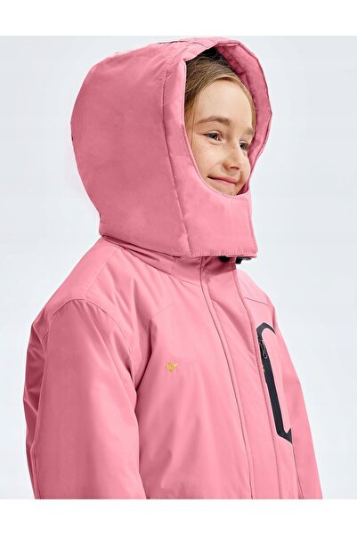 NO BRAND GEMYSE Jachetă de iarnă pentru fete 116/122 cm, roz, de schi, imperm...