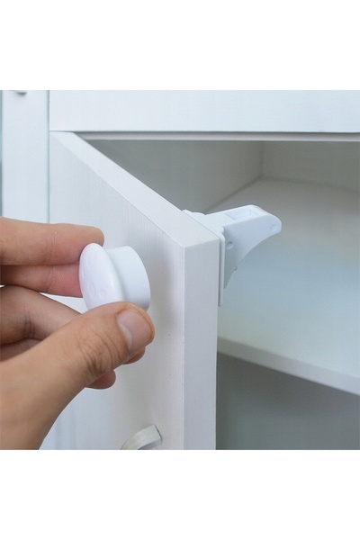 stazer 10x Sistem de siguranță magnetic pentru dulapuri și mobilier, pentru c...