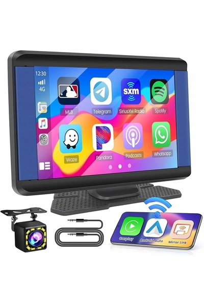NO BRAND Radio auto Hikity de 7 inch, CarPlay wireless, Android Auto, Bluetooth