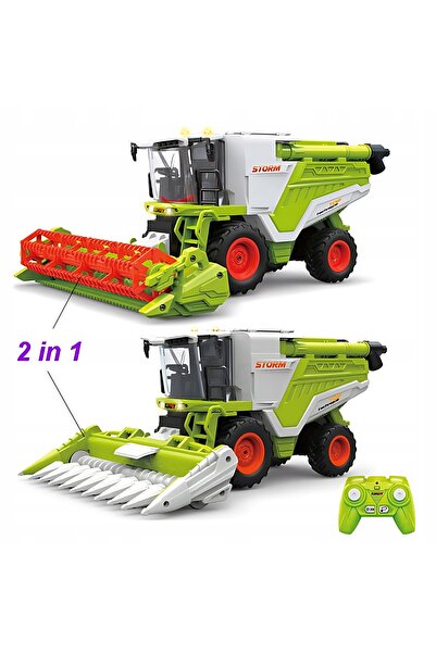 NO BRAND Jucărie combină agricolă RC cu telecomandă, cu fum, lumină și sunet,...