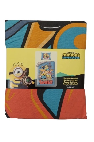 Halantex Set de lenjerie de pat, pilotă 200cm x 160 MINIONKES